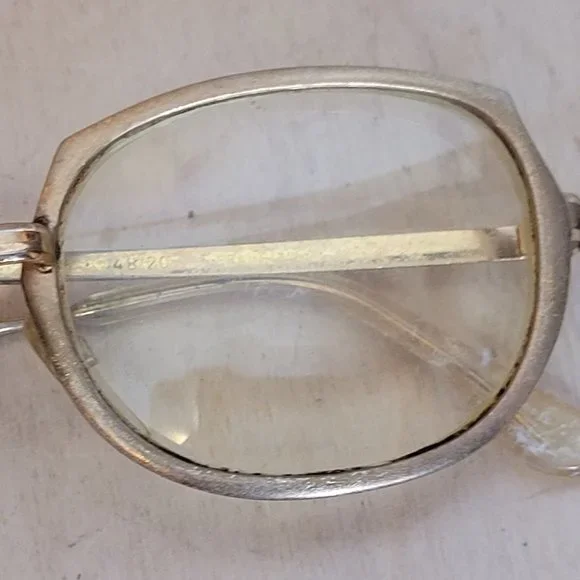 Vintage Riviera Exclusive Gold Frame Glasses MCM 60s Retro Metal 48/20